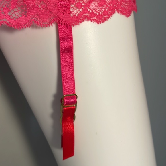 36C Vs Victoria’s Secret Very Sexy Red & Pink Lace lingerie slip baby doll - Picture 7 of 15